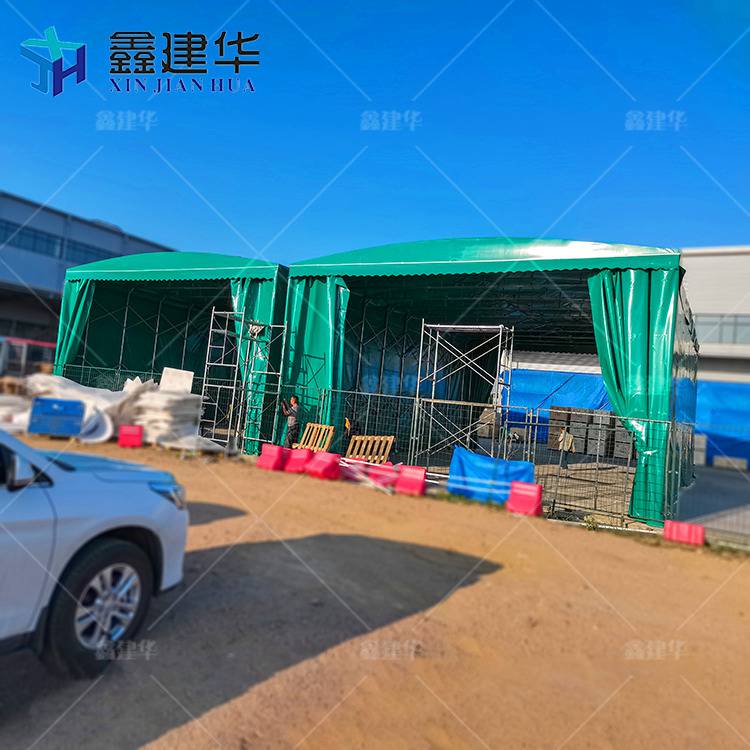深泽膜结构张拉膜停车棚-篮球场伸缩雨篷价格和图片